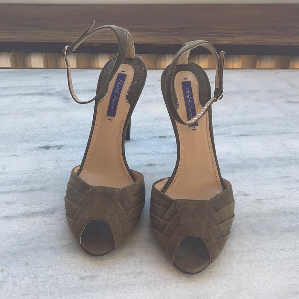 Ralph Lauren purple label green sandals size 39